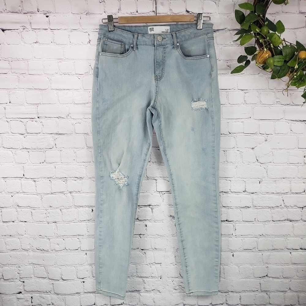 RSQ Jeans Miami Jeggings Light Blue Size 7/w28